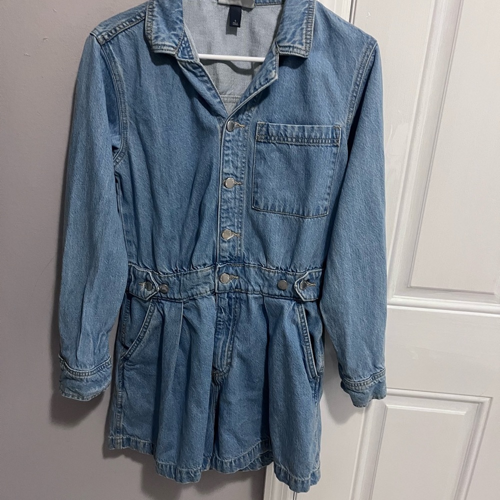 NWOT Denim Romper